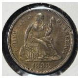 1888 LIBERTY SEATED DIME VERY CH. ORIG UNC