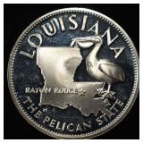 LOUISIANA 1 OZ 92.5 % SILVER ROUND