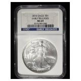 2010 AMERICAN SILVER EAGLE NGC MS69