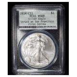 2014(S) AMERICAN SILVER EAGLE PCGS MS69