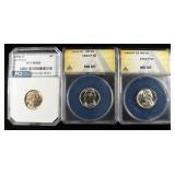 (3) GRADED NICKELS LOT