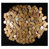 (500) WHEAT CENTS