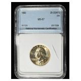 1960 WASHINGTON QUARTER NNC SUPERB GEM BU