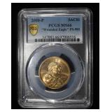 2000-P SACAGAWEA DOLLAR 'WOUNDED EAGLE' PCGS MS-66