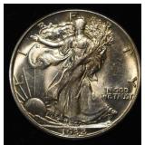 1938-D WALKING LIBERTY HALF CH/GEM BU