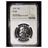 1959 FRANKLIN HALF DOLLAR NGC PF68