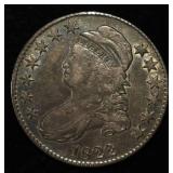 1822 BUST HALF DOLLAR XF/AU COLOR