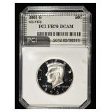 2001-S SILVER  KENNEDY 50C PCI PERFECT GEM PROOF