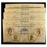 (4) 2007 4-MEDAL SET