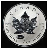 2015 MAPLE LEAF 1 OZ .999 SILVER ROUND