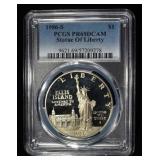 1986-S $1 COMMEM STATUE OF LIBERTY PCGS PR69 DCAM