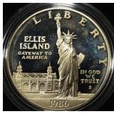 1986-S COMMEM $1 90% SILVER PR