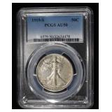 1919-S WALKING LIBERTY HALF DOLLAR PCGS AU50