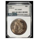 1921 MORGAN DOLLAR PCI SUPERB GEM BU
