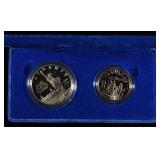 1986 SET STATUE OF LIBERTY 2 PIECE PR
