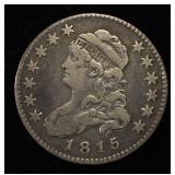 1815 BUST QUARTER VF