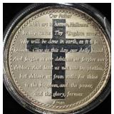 THE LORD'S PRAYER 1 OZ .999 SILVER ROUND
