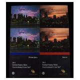 (2) 2011 & (4) 2010 UNCIRCULATED COIN SET