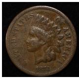 1873 INDIAN CENT FINE