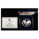 2011 US MEDAL OF HONOR 1 OZ .999 SILVER $1 COMMEM
