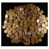 (500) 40'S & 50'S WHEAT CENTS