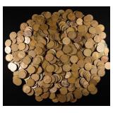(500) 40'S & 50'S WHEAT CENTS