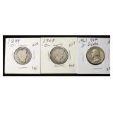 (3) 90% SILVER QUARTERS
