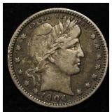 1904-O BARBER QUARTER XF