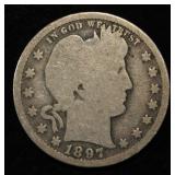 1897-S BARBER QUARTER GOOD