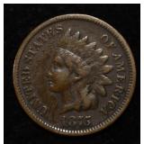 1875 INDIAN CENT VF/XF