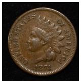 1874 INDIAN CENT XF