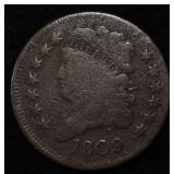 1809 HALF CENT VG