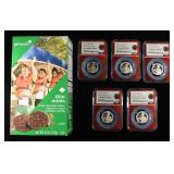 (5) 2025-S CLAD JULIETTE GORDON LOW 25C NGC PF69