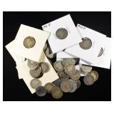 (50) BARBER DIMES 90% SILVER