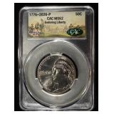 1776-2026-P ENDURING LIBERTY HALF DOLLAR CAC MS-62