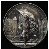 1893 SWISS SHOOTING MEDAL BERN BIEL SILVER