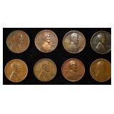 8 NICE EARLY SEMIKEY WHEAT CENTS