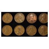 8 NICE EARLY SEMIKEY WHEAT CENTS