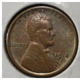 1914-S WHEAT CENT XF