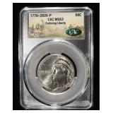 1776-2026-P ENDURING LIBERTY HALF DOLLAR CAC MS-63