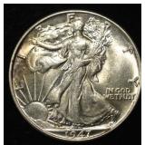 1947 WALKING LIBERTY HALF DOLLAR CH BU