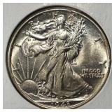 1943 WALKING LIBERTY HALF DOLLAR BU