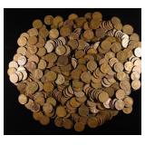 (500) WHEAT CENTS: MIXED DATES