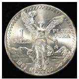 1983 PLATA PURA 1 OZ .999 SILVER