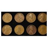 8 NICE EARLY SEMIKEY WHEAT CENTS