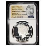 2023-S PEACE DOLLAR NGC PF70 ULTRA CAMEO