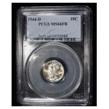 1944-D MERCURY DIME PCGS MS66FB