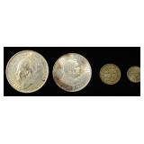 MIXED FOREIGN 70-72% SILVER COIN LOT ASW 1.05