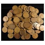 (90) WHEAT CENTS FROM THE 20'S