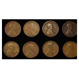 8 NICE EARLY SEMIKEY WHEAT CENTS
